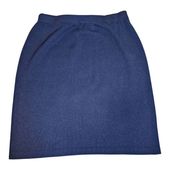 ST. JOHN Skirt, Size L, Dark Blue - Picture 4 of 7